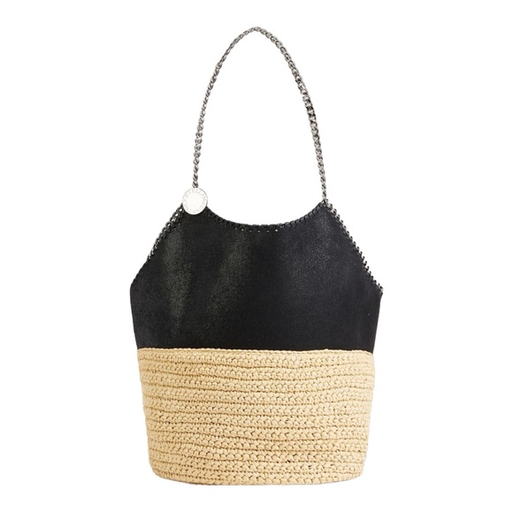 💕HP💕Stella McCartney Large black half and half tote bag - Picture 5 of 15